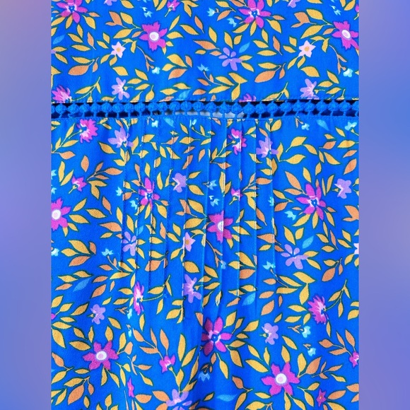 Pepe Jeans vneck mini dress, XS floral, embroidery detail, ties at waist, Pretty - Picture 10 of 11